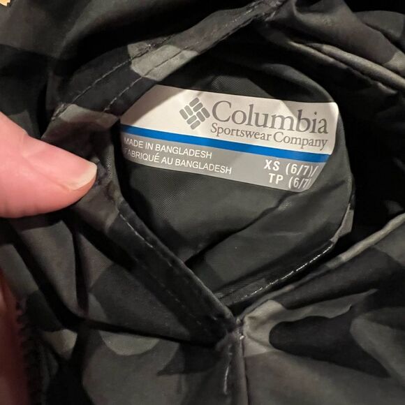 Columbia Camo Striped Kids Rain Jacket - Picture 7 of 7